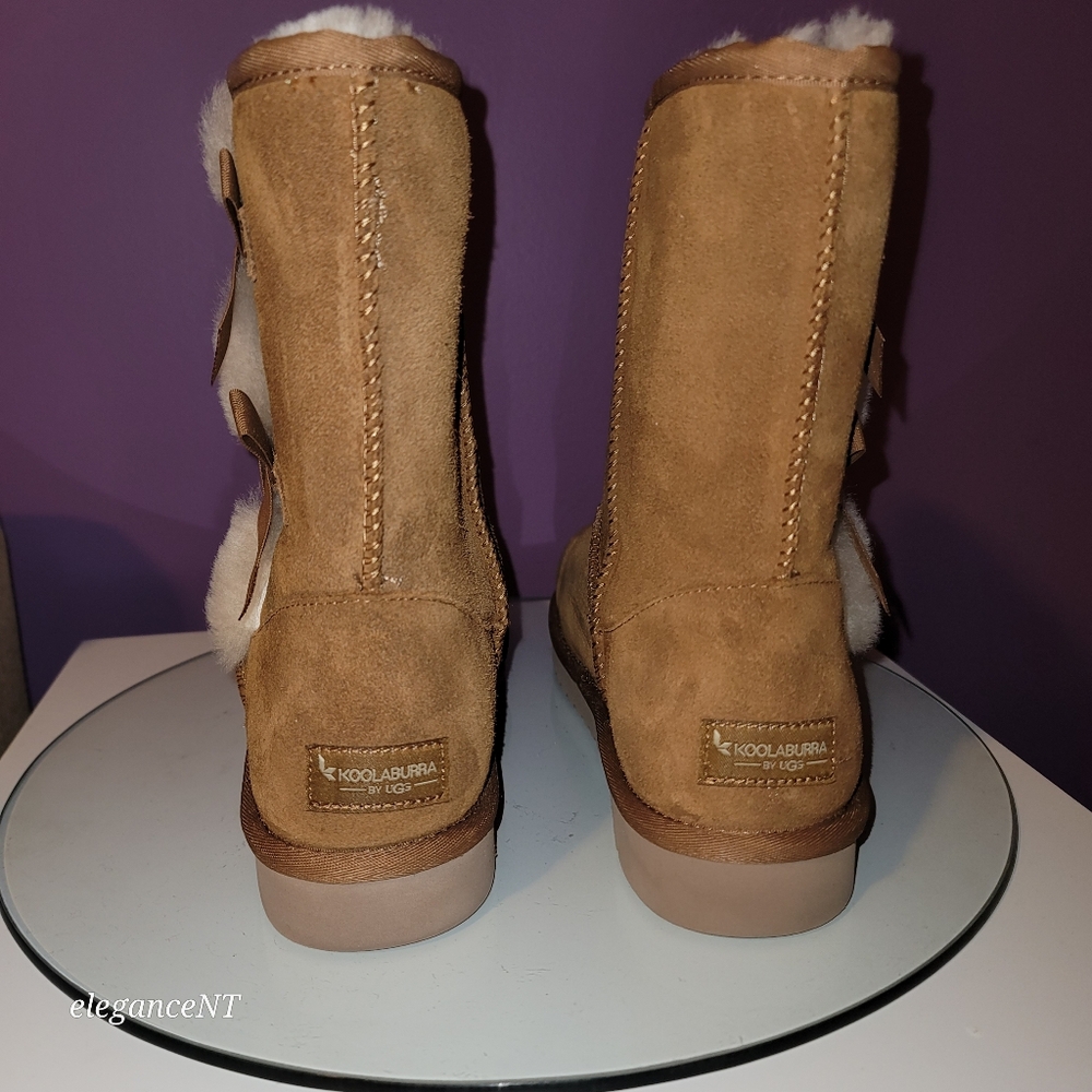 Koolaburra By UGG Tan Furrt Boots Sz: 10 - Picture 6 of 9